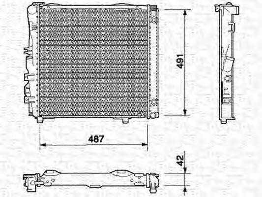 MAGNETI MARELLI 350213540000 Радиатор, охлаждение двигателя