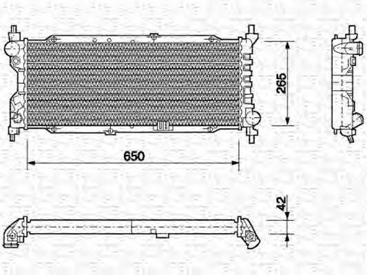 MAGNETI MARELLI 350213588000 Радиатор, охлаждение двигателя