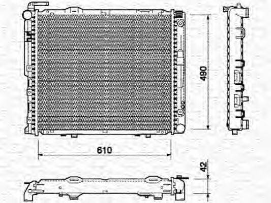 MAGNETI MARELLI 350213747000 Радиатор, охлаждение двигателя