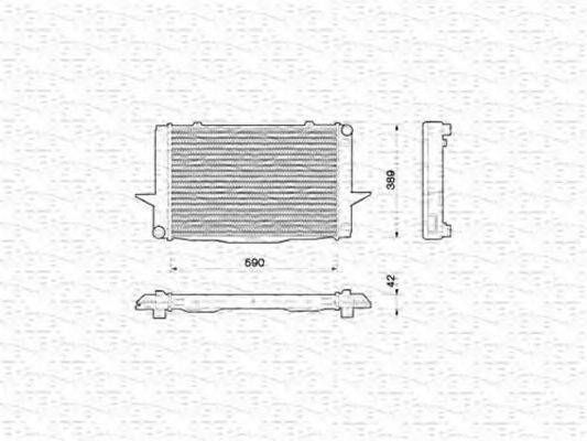 MAGNETI MARELLI 350213789000 Радиатор, охлаждение двигателя