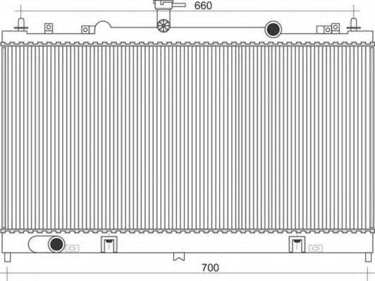 MAGNETI MARELLI 350213941000 Радиатор, охлаждение двигателя