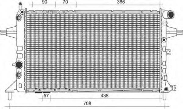 MAGNETI MARELLI 350213965000 Радиатор, охлаждение двигателя