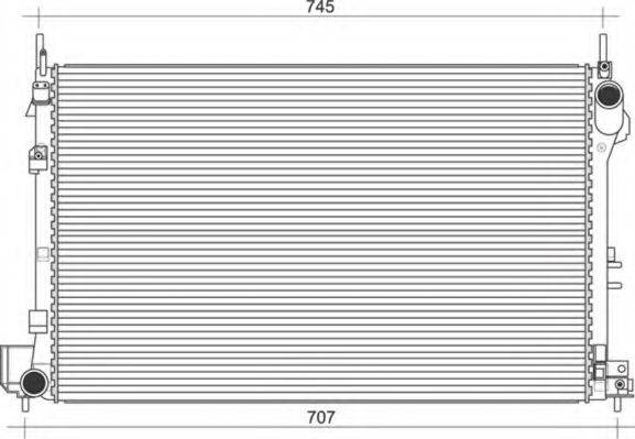 MAGNETI MARELLI 350213969000 Радиатор, охлаждение двигателя