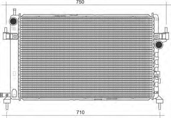 MAGNETI MARELLI 350213977000 Радиатор, охлаждение двигателя