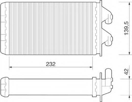 MAGNETI MARELLI 350218213000 Теплообменник, отопление салона