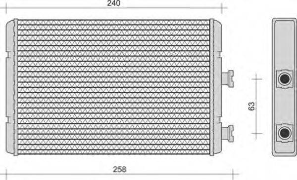 MAGNETI MARELLI 350218251000 Теплообменник, отопление салона