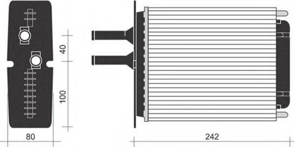 MAGNETI MARELLI 350218255000 Теплообменник, отопление салона