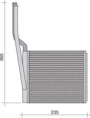 MAGNETI MARELLI 350218257000 Теплообменник, отопление салона