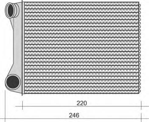 MAGNETI MARELLI 350218268000 Теплообменник, отопление салона