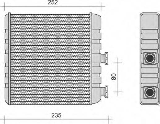 MAGNETI MARELLI 350218270000 Теплообменник, отопление салона