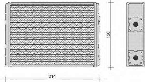 MAGNETI MARELLI 350218294000 Теплообменник, отопление салона