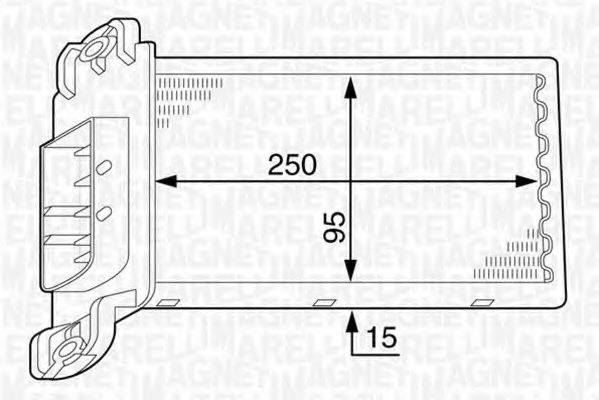 MAGNETI MARELLI 350218317000 Теплообменник, отопление салона