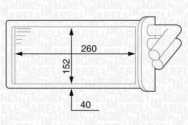 MAGNETI MARELLI 350218319000 Теплообменник, отопление салона