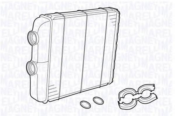 MAGNETI MARELLI 350218330000 Теплообменник, отопление салона