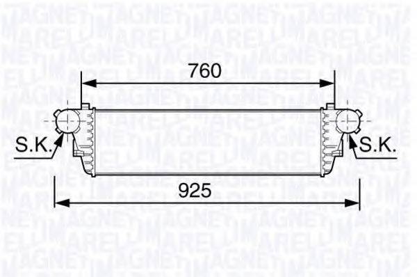 MAGNETI MARELLI 351319203480 Интеркулер