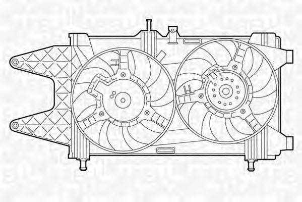 MAGNETI MARELLI 069422013010 Вентилятор, охлаждение двигателя