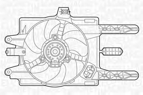 MAGNETI MARELLI 069422014010 Вентилятор, охлаждение двигателя