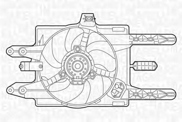 MAGNETI MARELLI 069422018010 Вентилятор, охлаждение двигателя