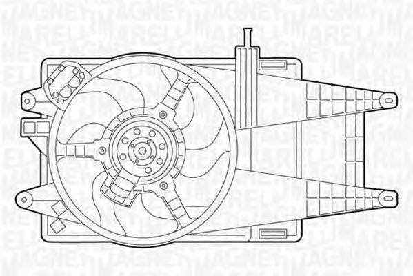 MAGNETI MARELLI 069422045010 Вентилятор, охлаждение двигателя