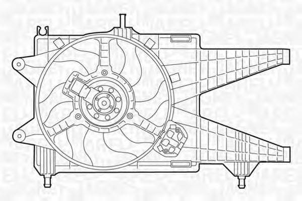 MAGNETI MARELLI 069422047010 Вентилятор, охлаждение двигателя