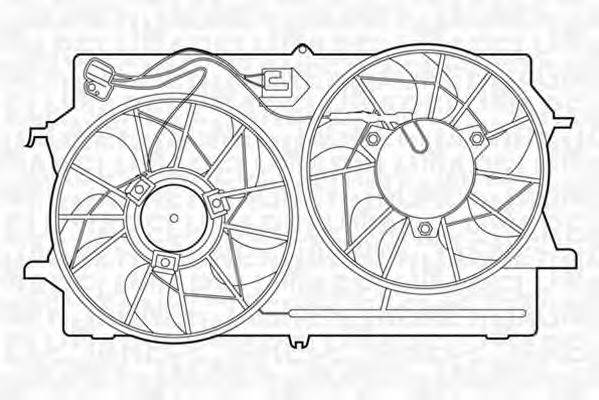 MAGNETI MARELLI 069422307010 Вентилятор, охлаждение двигателя