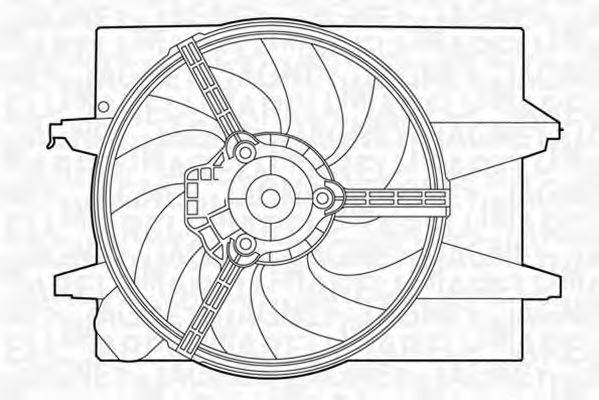 MAGNETI MARELLI 069422308010 Вентилятор, охлаждение двигателя