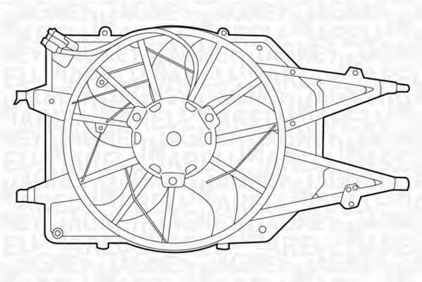 MAGNETI MARELLI 069422311010 Вентилятор, охлаждение двигателя