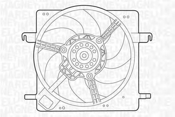 MAGNETI MARELLI 069422313010 Вентилятор, охлаждение двигателя