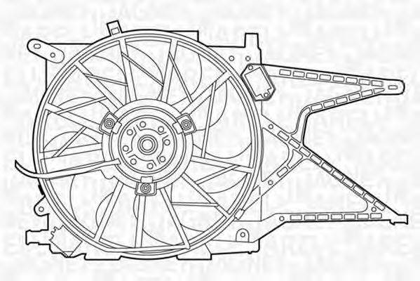 MAGNETI MARELLI 069422334010 Вентилятор, охлаждение двигателя