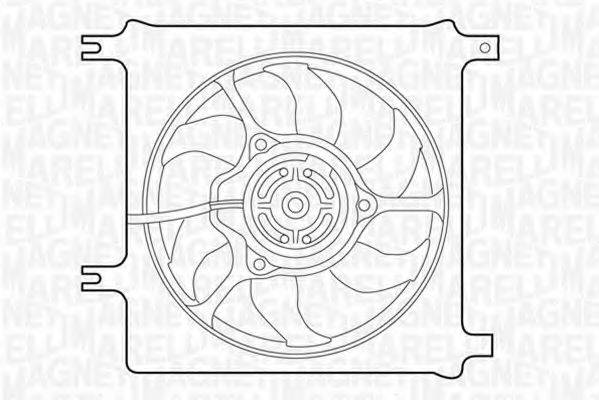 MAGNETI MARELLI 069422356010 Вентилятор, охлаждение двигателя
