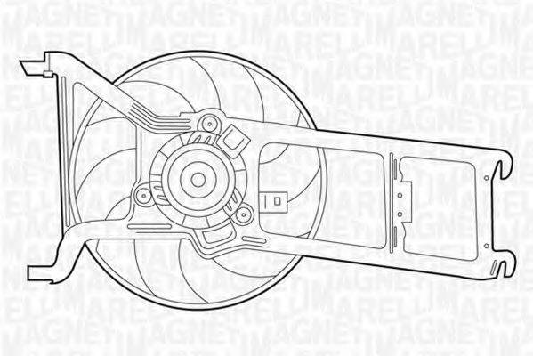 MAGNETI MARELLI 069422375010 Вентилятор, охлаждение двигателя