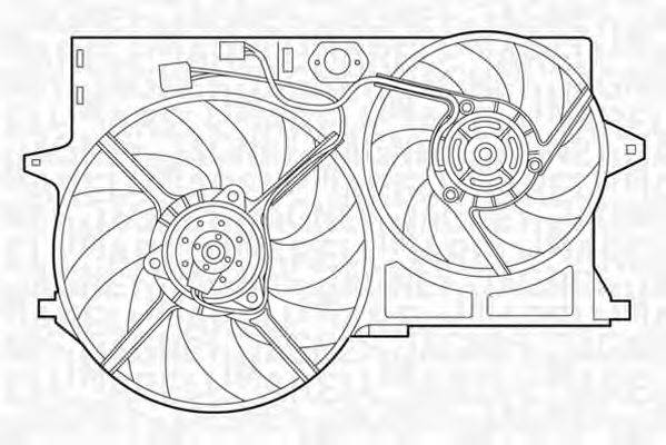 MAGNETI MARELLI 069422390010 Вентилятор, охлаждение двигателя