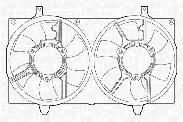 MAGNETI MARELLI 069422421010 Вентилятор, охлаждение двигателя