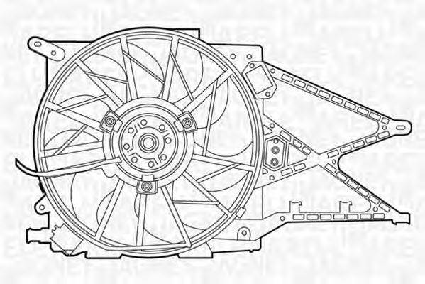 MAGNETI MARELLI 069422433010 Вентилятор, охлаждение двигателя