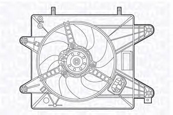 MAGNETI MARELLI 069422488010 Вентилятор, охлаждение двигателя