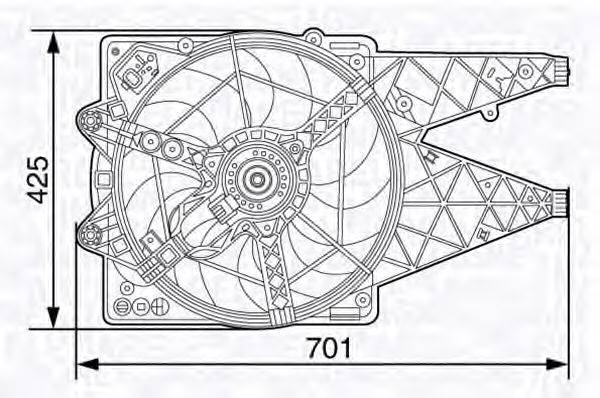 MAGNETI MARELLI 069412502010 Вентилятор салона