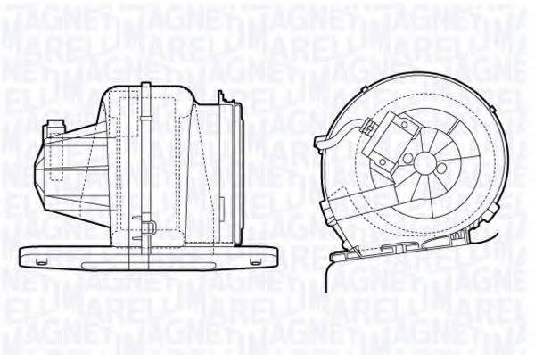 MAGNETI MARELLI 069412709010 Вентилятор салона