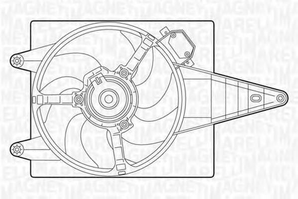 MAGNETI MARELLI 069402271010 Вентилятор, охлаждение двигателя