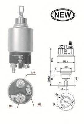 MAGNETI MARELLI 940113050554 Тяговое реле, стартер