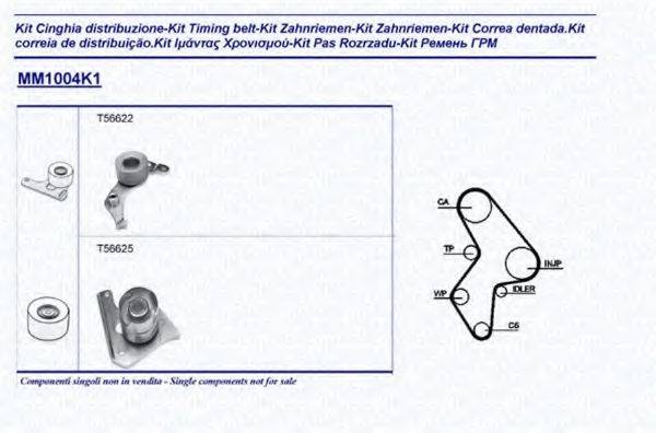 MAGNETI MARELLI 341310041101 Комплект ремня ГРМ