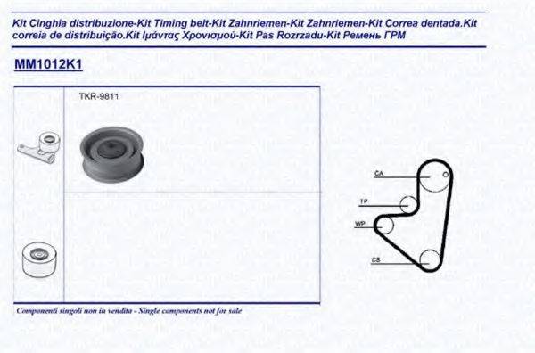 MAGNETI MARELLI 341310121101 Комплект ремня ГРМ