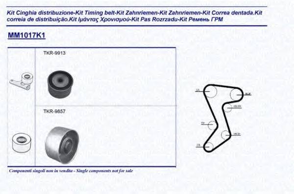 MAGNETI MARELLI 341310171101 Комплект ремня ГРМ