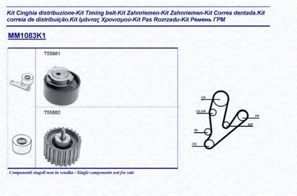 MAGNETI MARELLI 341310831101 Комплект ремня ГРМ