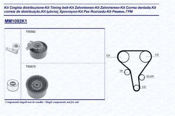 MAGNETI MARELLI 341310921101 Комплект ремня ГРМ