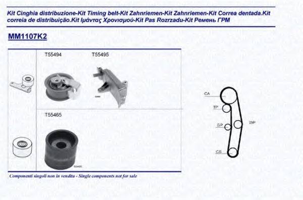 MAGNETI MARELLI 341311071102 Комплект ремня ГРМ