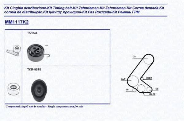 MAGNETI MARELLI 341311171102 Комплект ремня ГРМ