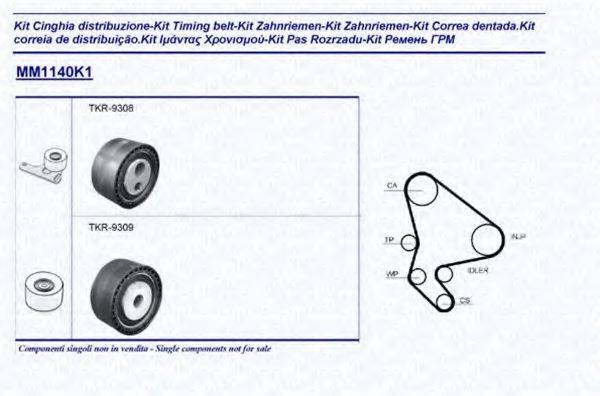 MAGNETI MARELLI 341311401101 Комплект ремня ГРМ