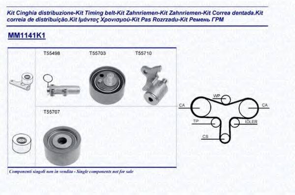 MAGNETI MARELLI 341311411101 Комплект ремня ГРМ