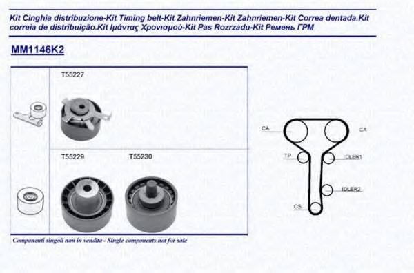 MAGNETI MARELLI 341311461102 Комплект ремня ГРМ