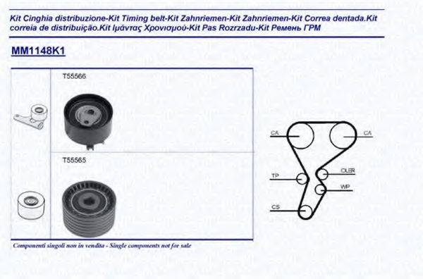 MAGNETI MARELLI 341311481101 Комплект ремня ГРМ